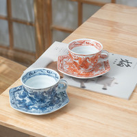 美浓烧日式创意咖啡杯碟套装精美下午茶茶具
