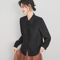 100%真丝桑蚕丝新中式女装2025高级感夏装女式衬衫女