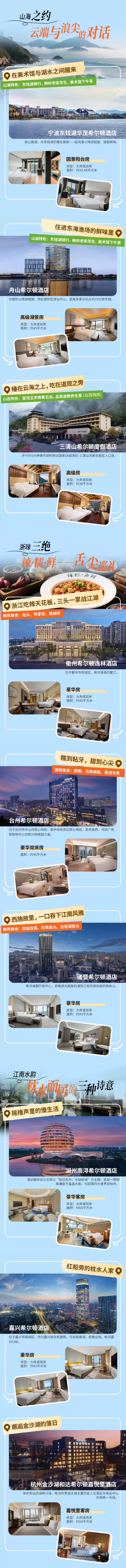 部分酒店全程不加价! 希尔顿酒店集团 浙江江西9店客房2晚可拆分通兑(含双早)