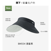 Beneunder 蕉下 蛋卷帽BM531遮阳帽空顶防晒帽子黑胶女防紫外线户外遮光透气