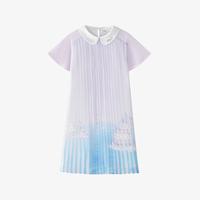 女中大童(130-170)连衣裙女童休闲针织学院风百褶裙