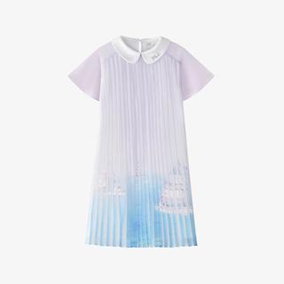 女中大童（130-170）连衣裙女童休闲针织学院风百褶裙