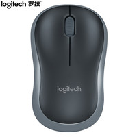 罗技 logitech M185 2.4G无线鼠标 1000DPI 黑灰
