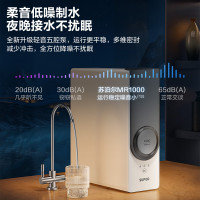苏泊尔 家用1000G大通量净水机厨下式5年RO反渗透纯水机净饮机过滤器直饮机双出水3.09L/分 DR1000