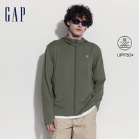 Gap男装夏季款户外UPF50+连帽防晒衣半高领百搭轻薄外套565457