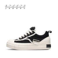 xVESSEL周杰伦同款牛轧糖面包鞋粗花呢小香风休闲板鞋厚底帆布鞋 经典牛轧糖白 43