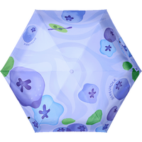 蕉下（beneunder）防紫外线遮阳伞五折黑胶晴雨伞防晒伞野果BM527