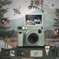 国行拍立得wide400拍立得5寸宽幅 旷野图腾礼盒内含20张相纸 全新