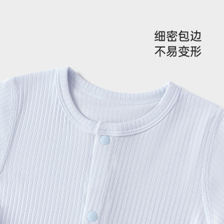 babylove婴儿连体衣夏季短袖莫代尔宝宝哈衣爬服纯色透气休闲夏装 新芽绿