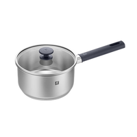 双立人（ZWILLING）奶锅汤锅不锈钢婴儿辅食锅泡面锅煮面烹饪通用锅具SILVER银光系列  18cm