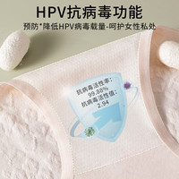 Glambody MAGIC NATURAL LINE柔软棉10A抑菌女士内裤加长裆中腰无痕高开叉女三角短内裤NK1353 轻氧蓝 1条 M （80-100斤）