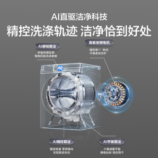海尔 麦浪全自动滚筒洗烘一体10KG  XQG100-PBLNE87DHU1