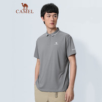 骆驼(CAMEL)运动T恤短袖速干POLO衫男女情侣款春夏运动速干衣 A13BAVV060
