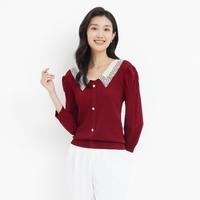 春装百搭休闲风时尚弹力修身舒适减龄针织衫上衣女