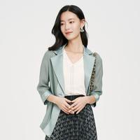 休闲七分袖时尚职场职业通勤百搭小西服西装外套女