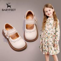 宝贝小脚丫 Babyfeet 女童皮鞋2025春秋新款儿童休闲软底鞋子女孩玛丽珍公主鞋
