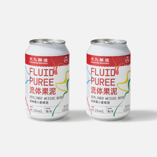 Mahanie Brewing 大九酿造 流体果泥柏林酸小麦啤酒 330ml*6罐