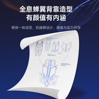 TGIF拓际Ace电竞人体工学椅子护腰办公靠背电脑座椅久坐舒适透气 Ace冰魄白【久坐撑腰-3D扶手】