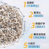 派得混合猫砂五合一豆腐砂小苏打矿砂除臭低尘膨润土猫沙商用猫舍 单包1.5KG