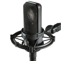  audio-technica/铁三角 专业录音 电容式话筒套装+福克斯特2i2声卡