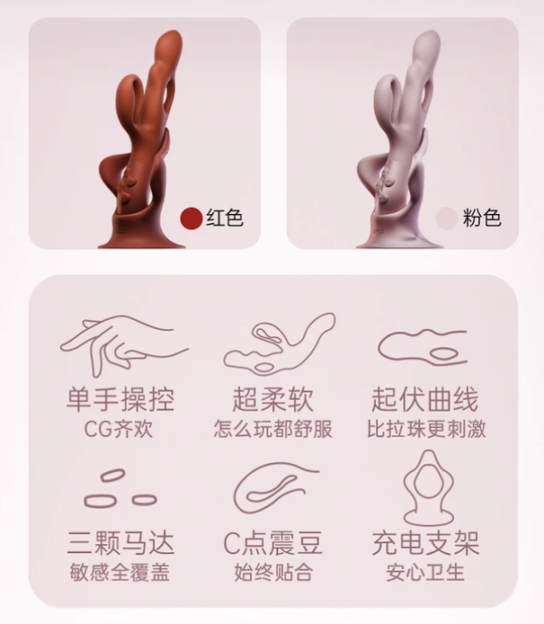 值友专享:UPKO 豌豆荚二代 CG脉冲震动棒+赠丝袜一双
