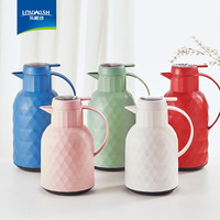 乐唯诗（NERVISHI）保温壶温显家用保温壶大容量玻璃智能温度显示开热水暖水瓶小暖壶 钻纹保温壶【温显款】荔枝白 1L