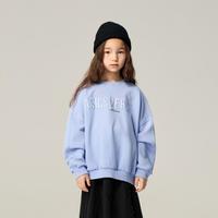 asics TiGER 亚瑟士童装春季男女儿童中大童圆领套头运动宽松卫衣