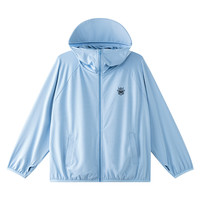 左西童装儿童防晒衣男童2025夏季冰丝防晒服薄款夏装防紫外线 灰色