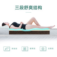 【新零售】大自然山棕护脊床垫防螨双人家用席梦思透气棕垫 D1 D1--24CM 150*200cm