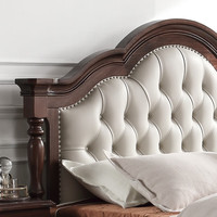 南方家居 NANFANG 床主卧高箱储物软包复古1.8米双人婚床200220大床