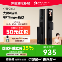 德施曼 Di 小嘀 Q2M 可视猫眼智能门锁 星爵黑