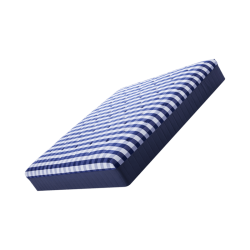 8H Aqua臻品 助眠定制版 乳胶弹簧床垫 蓝白格 150cm*200cm*30cm