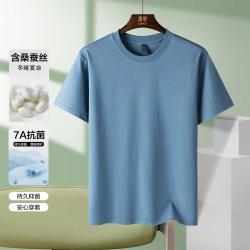 ROMON 罗蒙 夏季 薄款透气t恤男士短袖t恤男冰丝t恤男短袖体恤