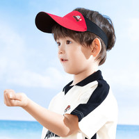 汪汪队立大功汪汪队儿童网眼帽男童夏天防晒帽女童遮阳帽男孩鸭舌帽宝宝太阳帽 红色0009(空顶帽) 54cm【52-55cm适合3-8岁宝宝】