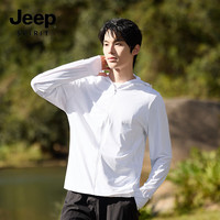 JEEP SPIRIT防晒衣2025防紫外线透气外套男女款7030 玉石白 M
