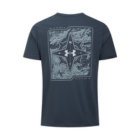 安德玛UA春夏Outdoor男子户外运动印花短袖T恤1390224 S