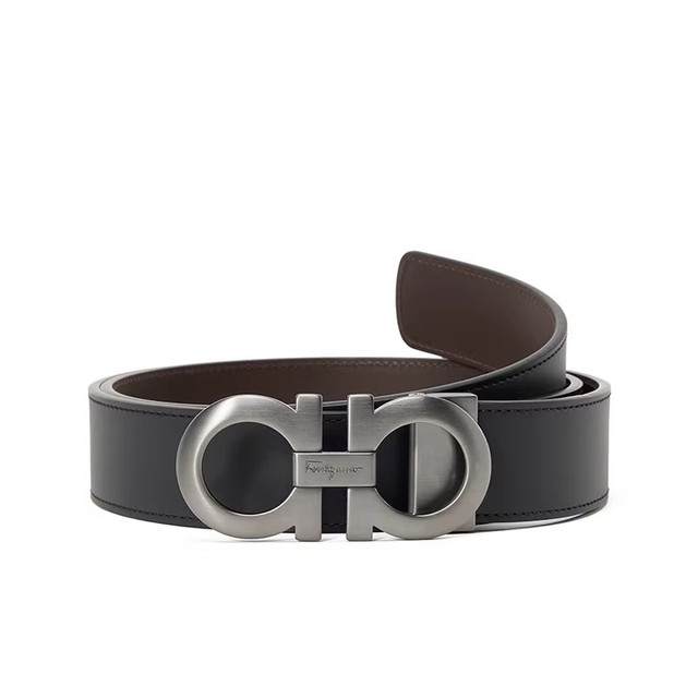 Salvatore Ferragamo 菲拉格慕 FERRAGAMO/菲拉格慕 男士牛皮革腰带双面皮带男皮带
