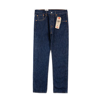 Levi's 李维斯美款501系列水洗原色宽松直筒牛仔裤潮牌男士百搭时尚长裤 深蓝色 W28L30