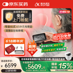 科大讯飞 iFLYTEK RIC式隐形AI智能助听器 盈月版双耳 礼盒装