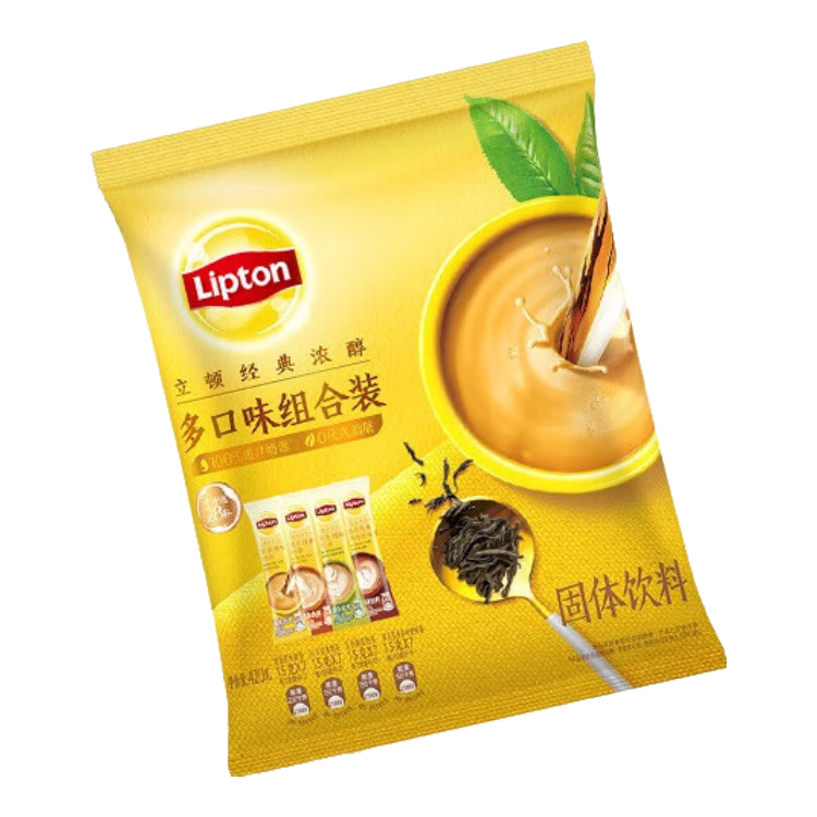 立顿（Lipton）奶茶 港式原味茉香经典口味奶茶 四种口味15g*28条