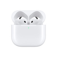 限地区，PLUS会员：苹果 Apple AirPods 4 主动降噪款 半入耳式真无线蓝牙耳机 白色 无线充电