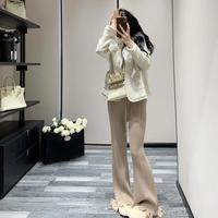 Leather cat 法式千金名媛风高级感短款气质开衫上衣外套