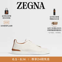 ZEGNA 杰尼亚 男鞋 鹿皮 TripleStitch™ 低帮奢华休闲鞋