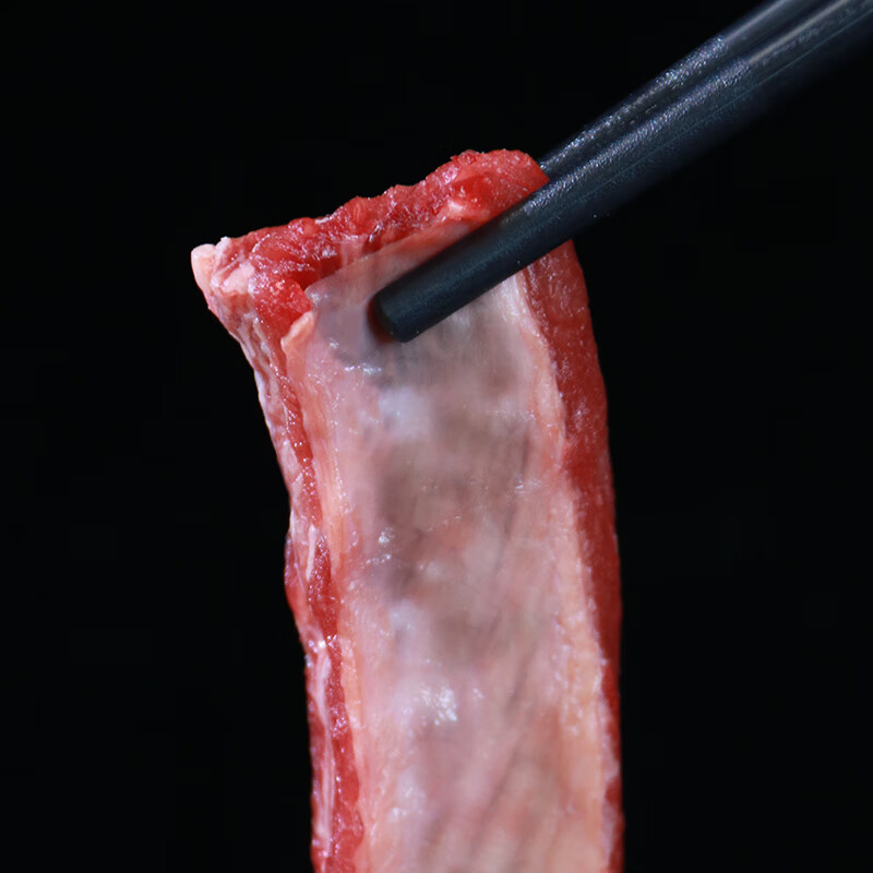 春禾秋牧原切牛肋条肉 生鲜牛肉谷饲 去骨牛肋条 烤肉炖煎火锅 净重2斤 原切牛肋条