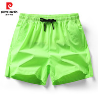 皮尔卡丹夏季男士短裤速干透气大裤衩休闲运动沙滩裤男士裤 荧光绿 4XL