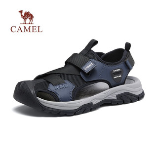 骆驼（CAMEL）夏季新款舒适包头沙滩鞋户外休闲男士凉鞋洞洞凉鞋 G13M076014-1