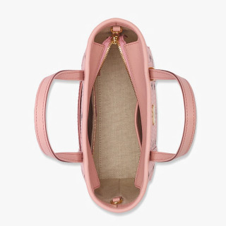 MCM TONI 迷你托特包菜篮子提包单肩斜挎包 桃花粉