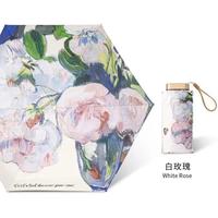 冠军代言夏墨尘夏季遮阳伞便携迷你卡片伞防晒伞女防紫外线口袋伞