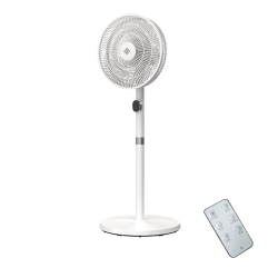 即品电器 即品15叶双层轻音柔风台立两用落地扇