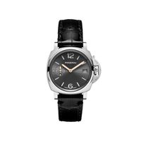 沛纳海（Panerai）瑞表 庐米诺杜尔系列机械男表38mm皮带黑盘PAM01247 父亲节